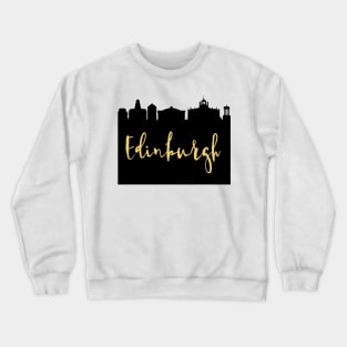 EDINBURGH SCOTLAND DESIGNER SILHOUETTE SKYLINE ART Crewneck Sweatshirt